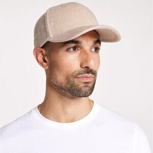 VRST Men's Light Sand Heather Flannel Strapback Cap One Size
